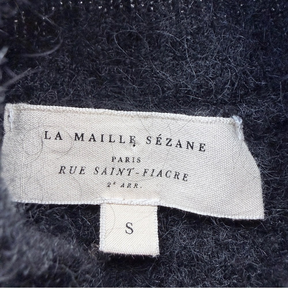 Sézane Trudy Mohair Sweater | Parisian Chic Fluffy Knit | French Girl Luxury - S - Picture 11 of 13